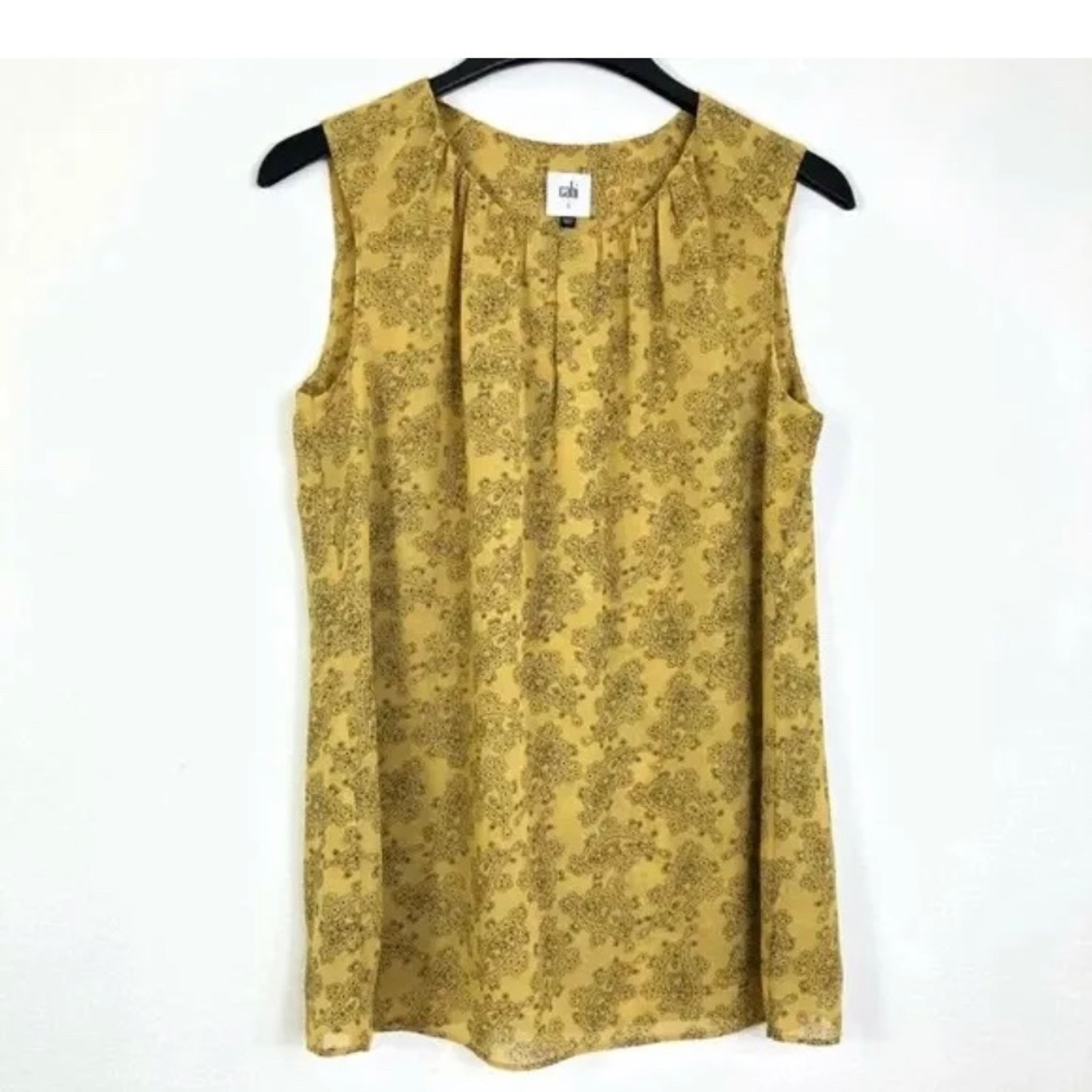 Cabi top size medium yellow gold black
